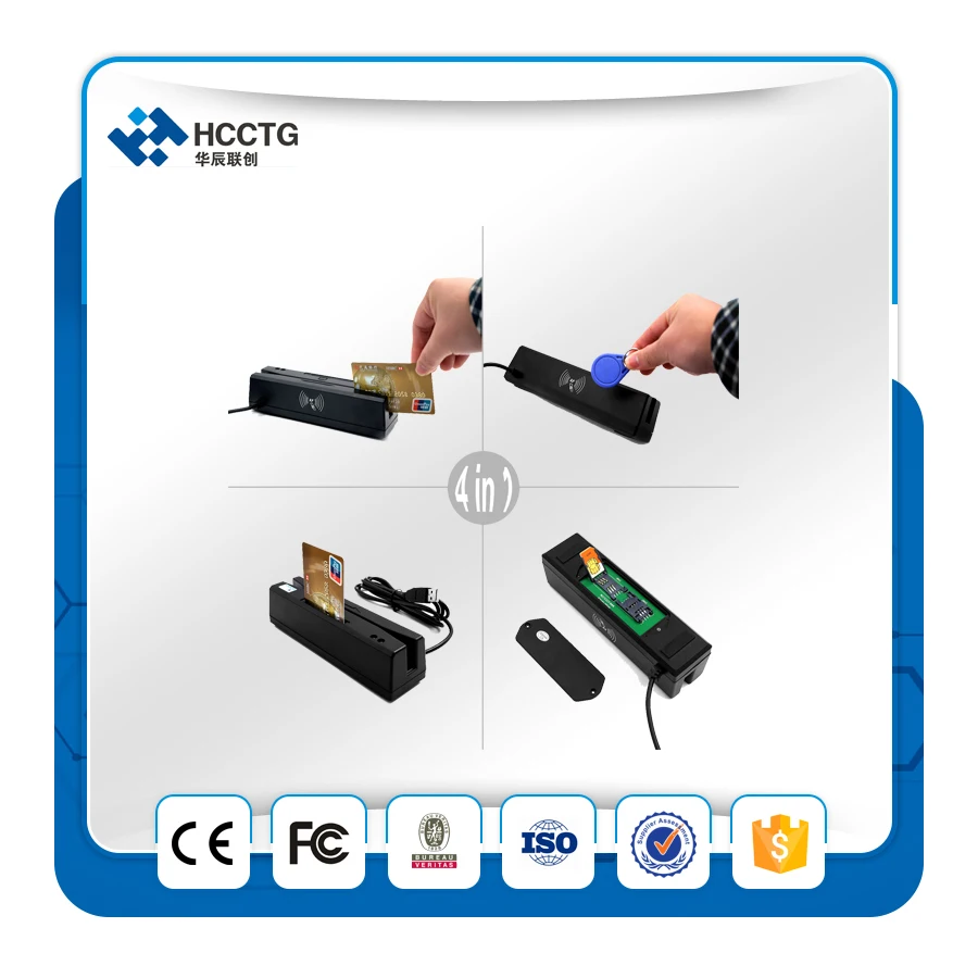 USB устройство Все в одном для считывания карт RFID NFC считыватель магнитных