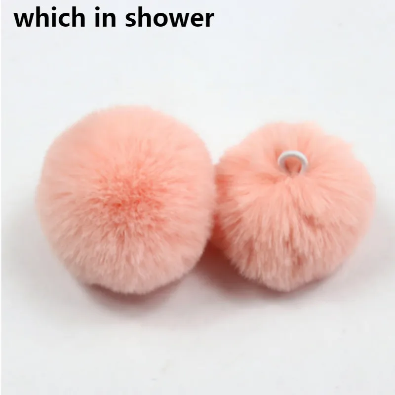 10 шт./лот оптовая продажа помпоны из искусственного кроличьего меха разноцветные