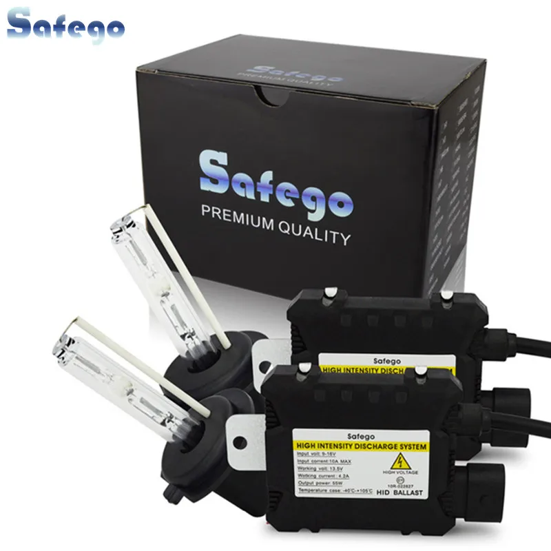 Safego 55Вт hid ксеноновый светильник комплект H7 H4 H1 H3 H8 H9 H10 H11 H13 9005 9006 переделочный