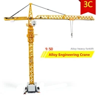 hot sale 1 50 alloy glide construction vehicles toy modeltower slewing cranes modelfree shipping baby educational toys