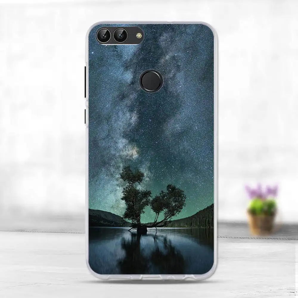 22 Чехол для huawei P Smart, милый чехол, Enjoy 7 S, силиконовый мягкий ТПУ чехол для телефона, чехол для huawei P Smart FIG-LX1, чехол - Цвет: 22