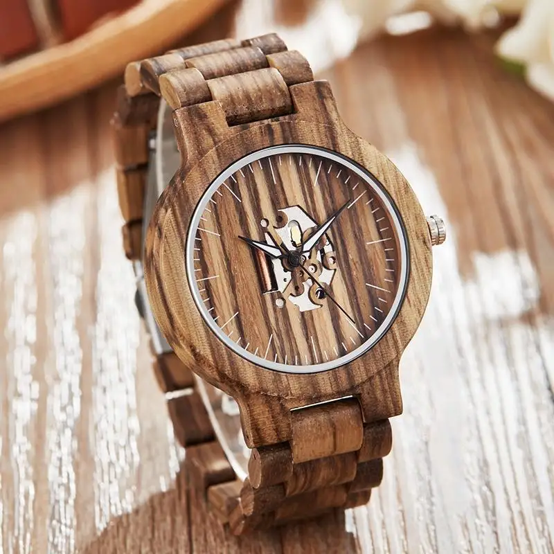 men wooden watch Модные кварцевые наручные часы для мужчин и женщин, парные часы, уникальный циферблат, браслет, креативные деревянные часы, reloj de mujer de mader, часы - Цвет: men wooden watch