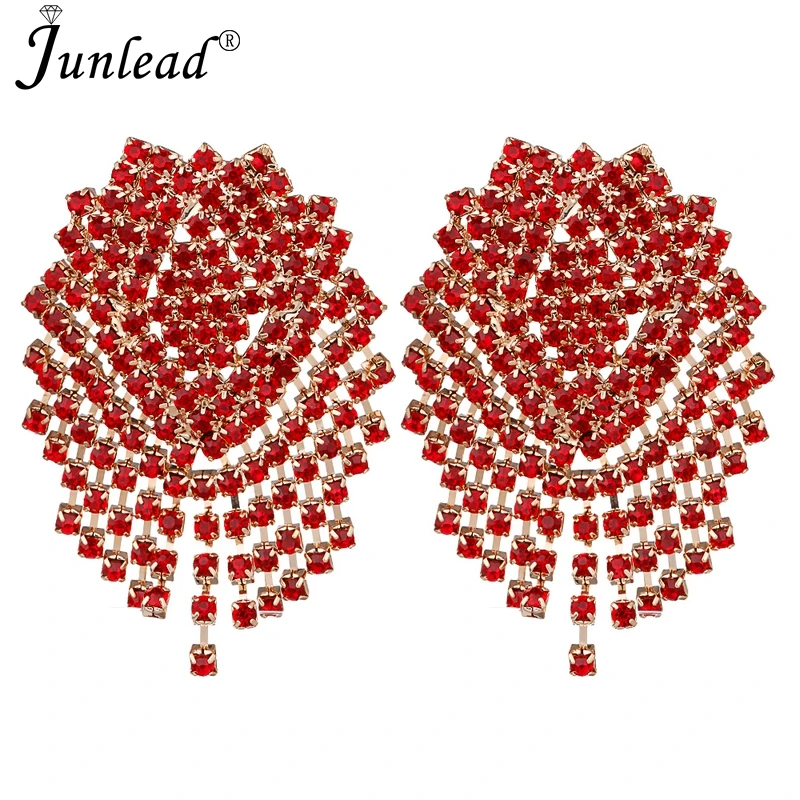 Женские серьги капельки Junlead Fancy ZA Разноцветные с кисточками и