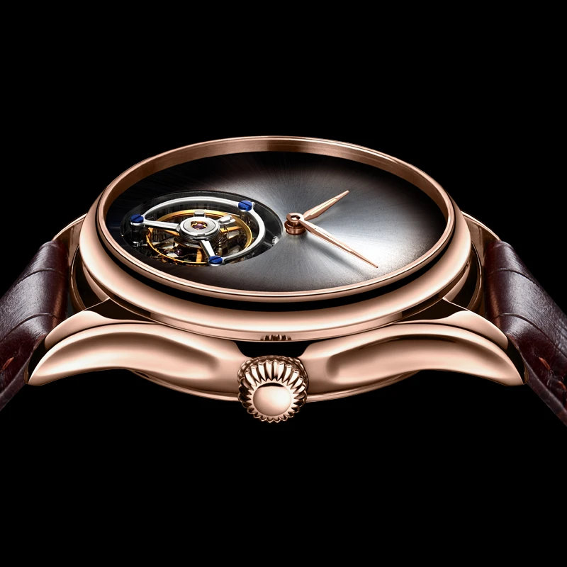 Tourbillon механические часы мужские Лидирующий бренд часы сапфировые зеркальные оригинальные ручные намотки полый ход Мужские t кошачий глаз часы Saat