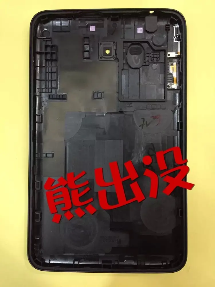 Черный/белый чехол накладка для батарейного отсека задняя крышка Samsung Galaxy Tab 3 SM T110