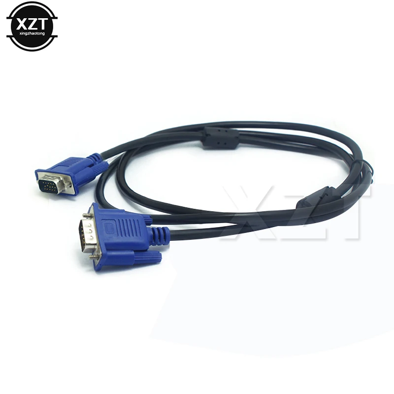 Hotest 1 5 м VGA кабель 9 pin папа к мужчине SVGA удлинитель шнур для ПК ноутбука проектор ЖК