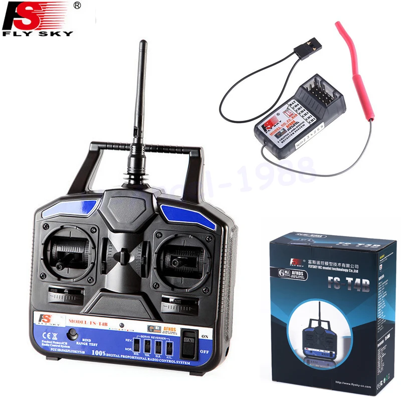 Flysky FS 2 4G 4CH FS-CT4B FS-T4B пульт дистанционного управления Радиоуправляемый передатчик