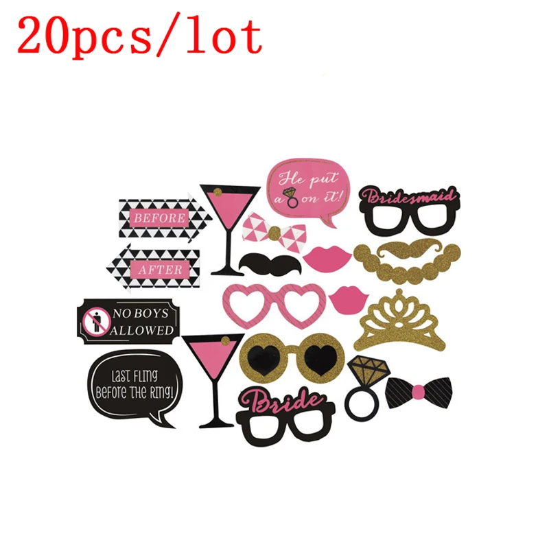 Реквизит для фотобудки свадебные украшения вечерние 34 шт. аксессуары сувениры