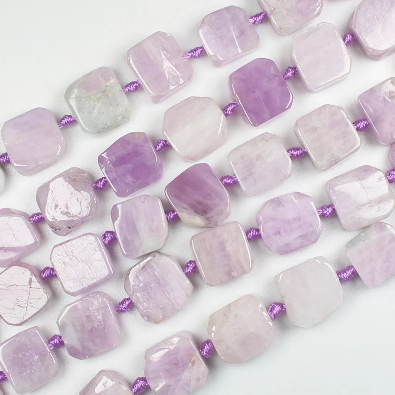 Нестандартные Квадратные бусины 6x12 мм из натурального кунцита 16 дюймов оптовая