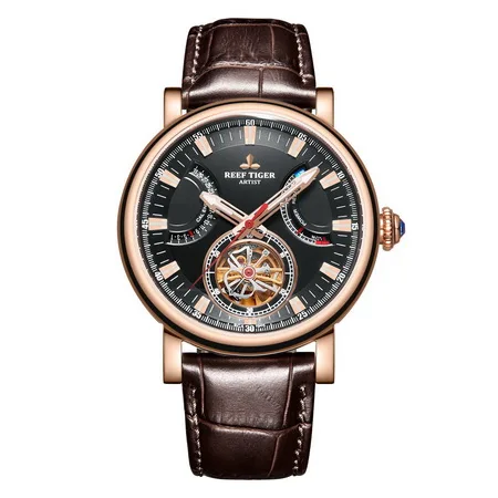 automatic watch p2 Риф Тигр мужские часы Роскошные автоматические relogio masculino Механические наручные часы Роскошные relogio платье запас мощности RGA1950 - Цвет: automatic watch p2