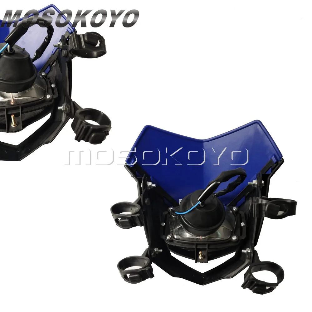 Фара для мотоцикла Enduro MX Supermoto передняя фара Kawasaki KX450F KX250F KX100 KX85 KX60 KLX140 KLX110 |