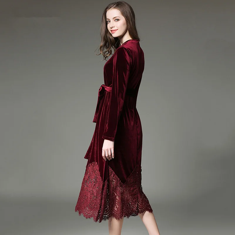 Женское платье с длинным рукавом черное осенне зимнее Vetement Femme 2019 vestidos mujer