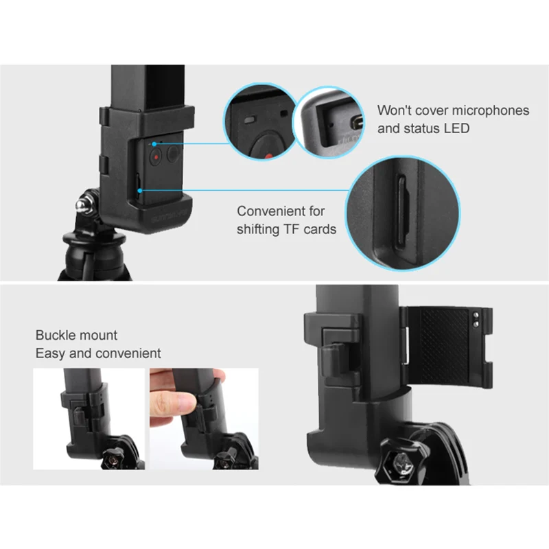 Адаптер кронштейн 1/4 дюйма винтовое крепление с шнурком для DJI OSMO POCKET NK