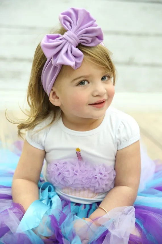 Новинка 2015 г. хлопковая повязка на голову для девочек флоппи с большим бантом