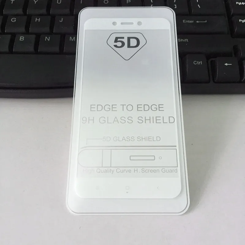 5D полное клеевое покрытие закаленное стекло Xiaomi Redmi 4X Защитная пленка для экрана