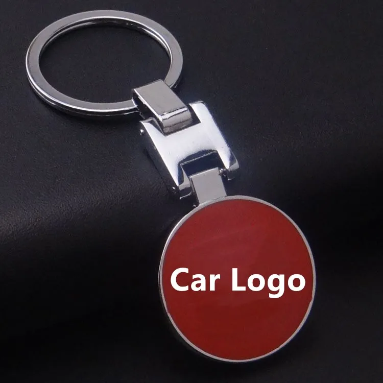 H Пряжка логотип автомобиля эмблема брелок для ключей со значком Audi Benz Chevrolet Citroen