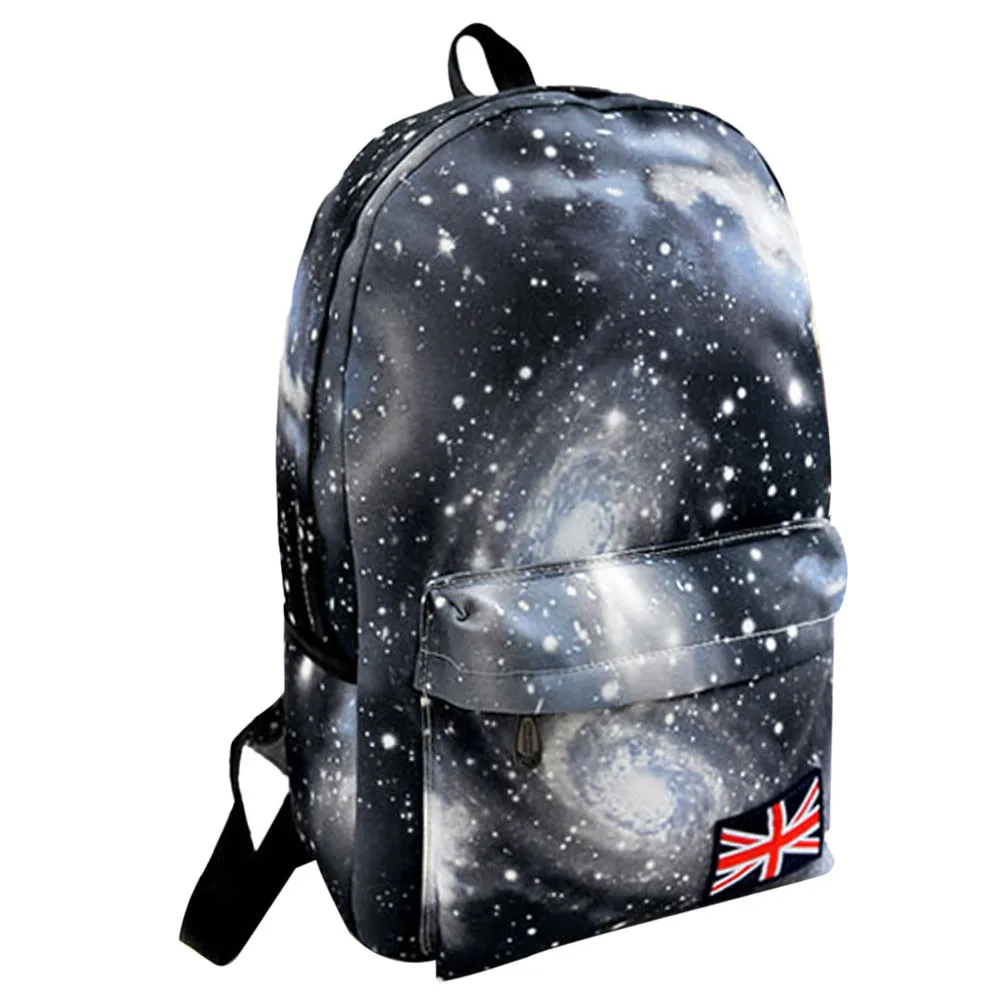 New Fashion Women Bag Galaxy Pattern Printed Backpack Unisex Travel Canvas Leisure Bags School Female Crossbody | Багаж и сумки
