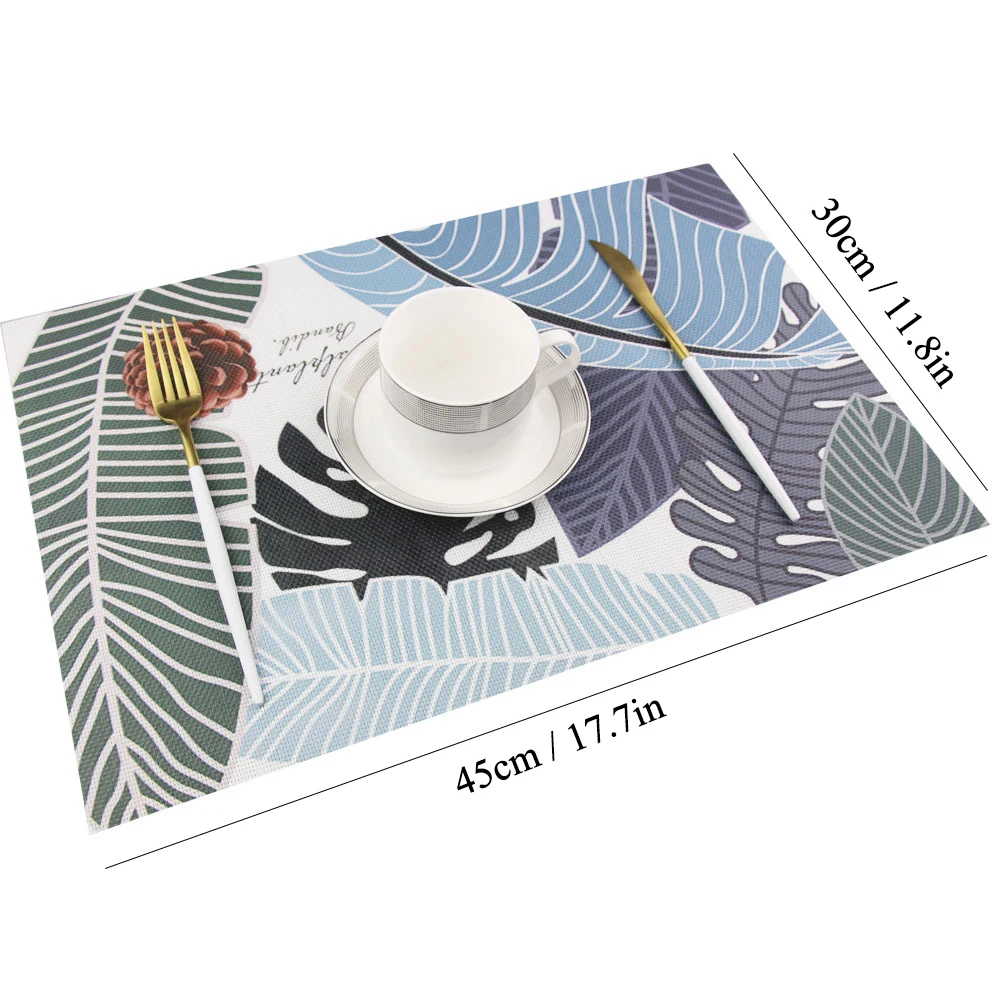 4Pcs/lot Dinner Placemat Nordic style Pvc Table Mat Pads Coasters Waterproof Chicken Pad Slip-Resistant | Дом и сад