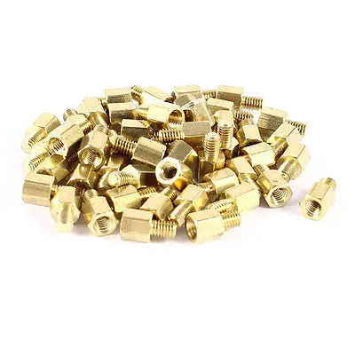 

50Pcs PC Case PCB Motherboard Brass Standoff Hexagonal Spacer M3x5+4mm