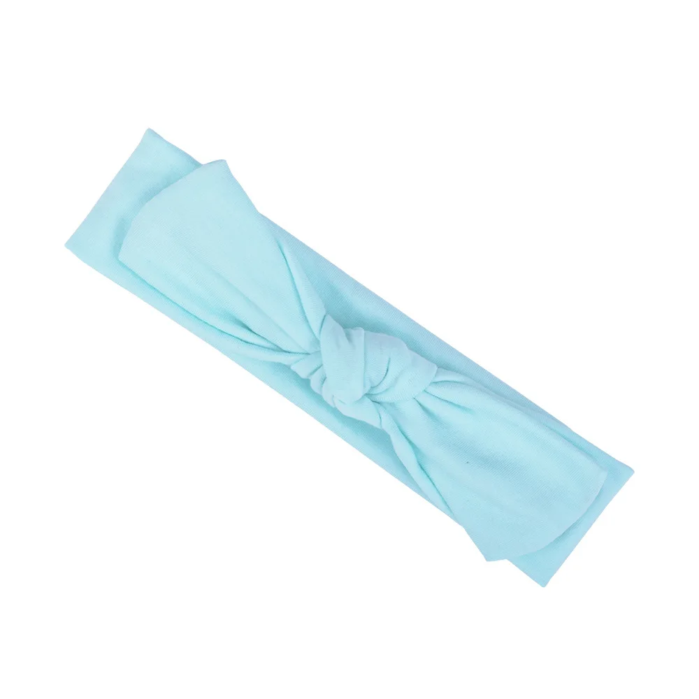 Повязка на голову в стиле бохо для новорожденных эластичная лента с бантом