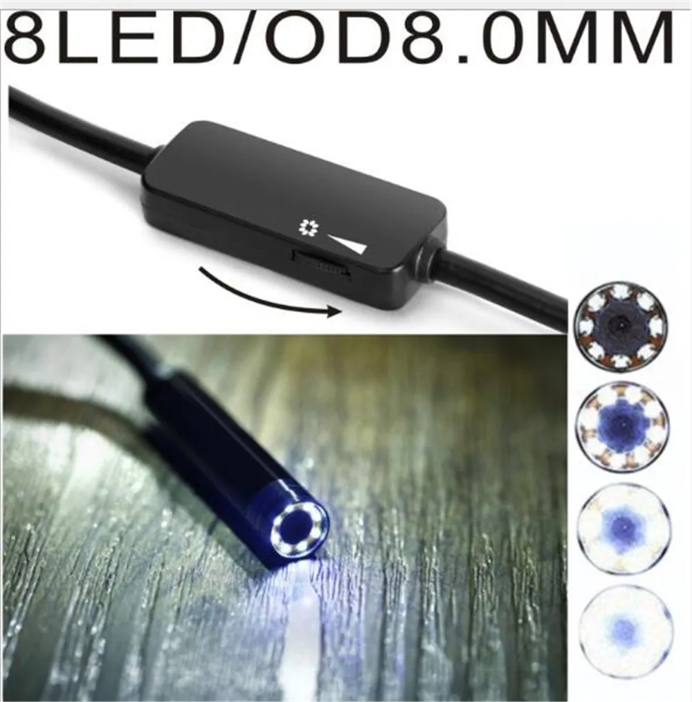 2MP 8 мм 1600x1200p HD WIFI эндоскопическая камера для Andorid и ISO Mobile | Безопасность защита
