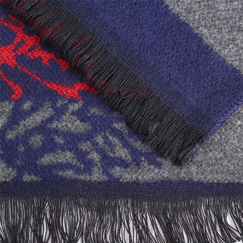2018 новая модель Дерево Для мужчин шарф Высокое качество щеткой толстые теплые
