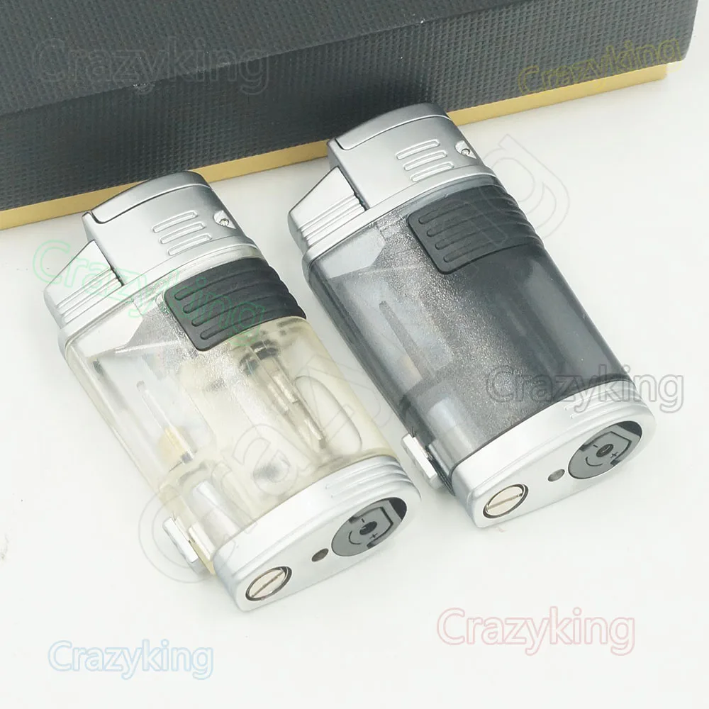 Cohiba Модный 2 факел Jet Flame Зажигалка для сигар Дырокол бутан газ сигарет защита от