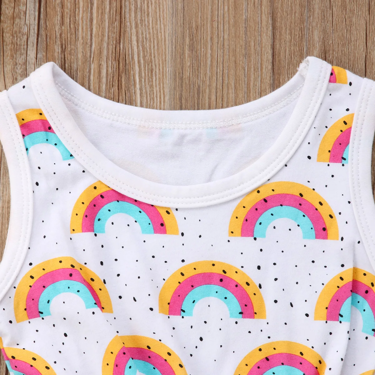 Детский кружевной Радужный комбинезон для маленьких девочек платье-пачка