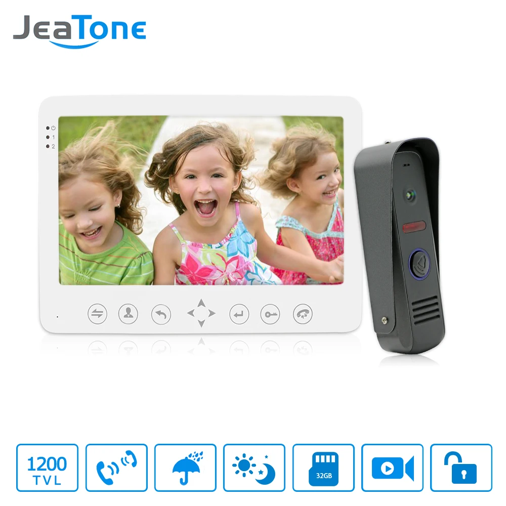 JeaTone 7 &quot1200TVL Камеры Видео Домофона Домофон Вилла Системы Безопасности Smart Remote