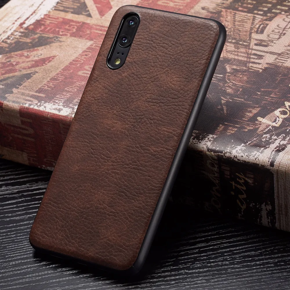 Тонкий роскошный PU кожаный чехол для Huawei p20 Pro Чехол тонкий жесткий lite |