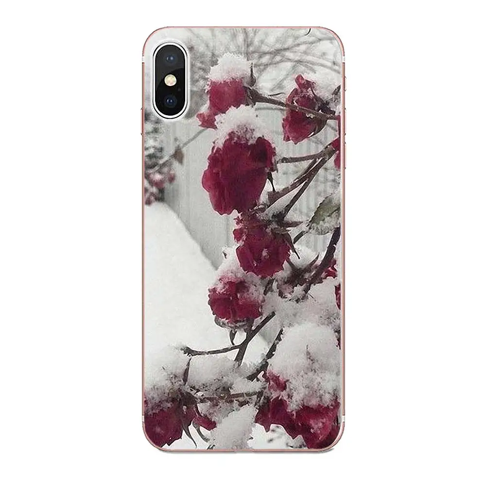 Красивый садовый красный цветок розы для Xiaomi Redmi Mi Note 7 8 9 SE Pro Lite Go Play Diy Роскошный