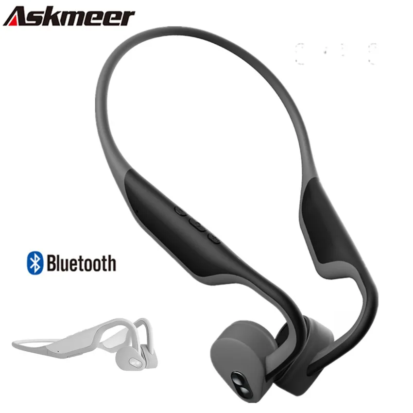 ASKMEER Гарнитура костной проводимости Bluetooth 5 0 Наушники быстрая зарядка