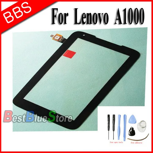 100% оригинальные дигитайзер с сенсорным экраном для Lenovo A1000 стеклянная панель +
