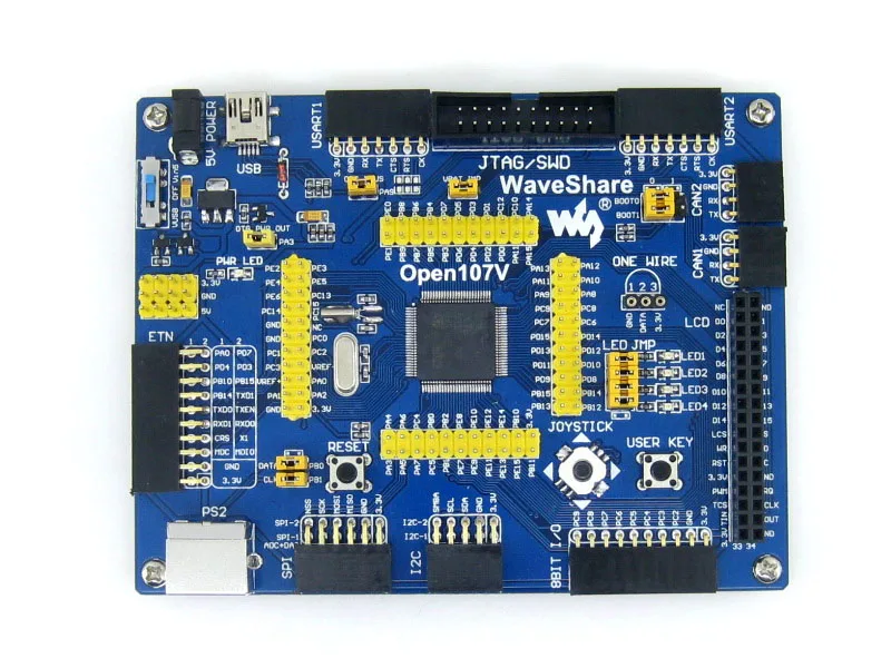 Макетная плата WS STM32 Open107V посылка B для STM32F107V series STM32F107VCT6 MCU с 9 модулями