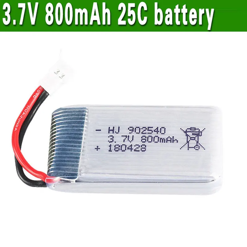 Перезаряжаемый аккумулятор Soravess 3 7 в 800 мАч 25C с вилкой Syma X5SC X5HC X5HW X5UW MJX x400 X300C X800 RC