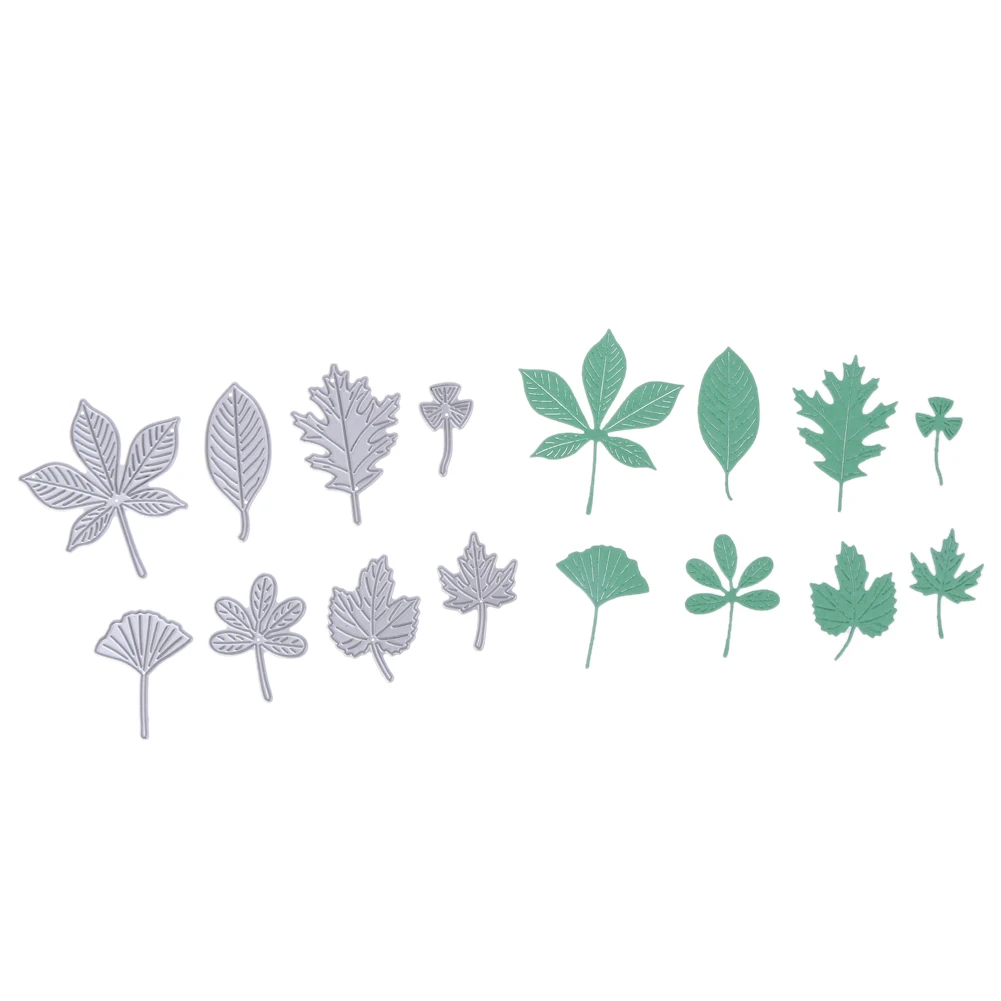 8Pcs Metal Leaves Cutting Dies Stencils For DIY Scrapbooking Photo Album Decorative Embossing Template Paper Card Craft | Дом и сад