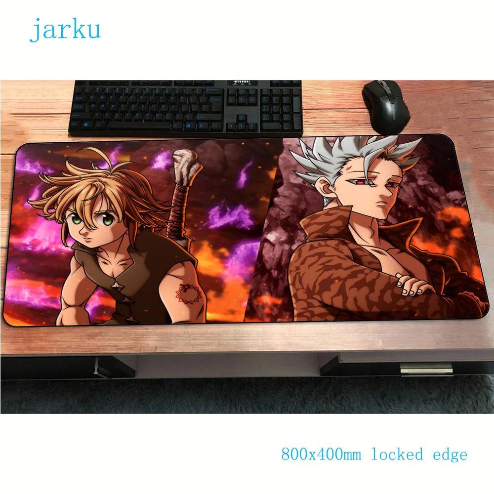 nanatsu no taizai mouse pad 800x400x2mm gaming mousepad anime Beautiful office notbook desk mat gel padmouse games pc gamer mats |