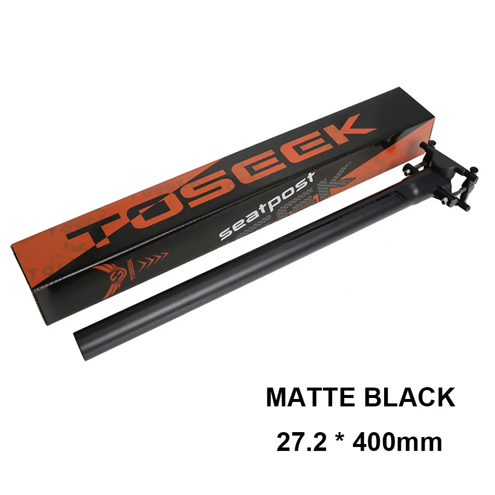 UD matt 27.2mm TOSEEK супер Светильник 160 г углерода подседельный штырь 27,2/30,8/31,6 Титан винты шоссейный велосипед MTB подседельный штырь для горного велосипеда, матовая отделка велосипедных Запчасти - Цвет: UD matt 27.2mm