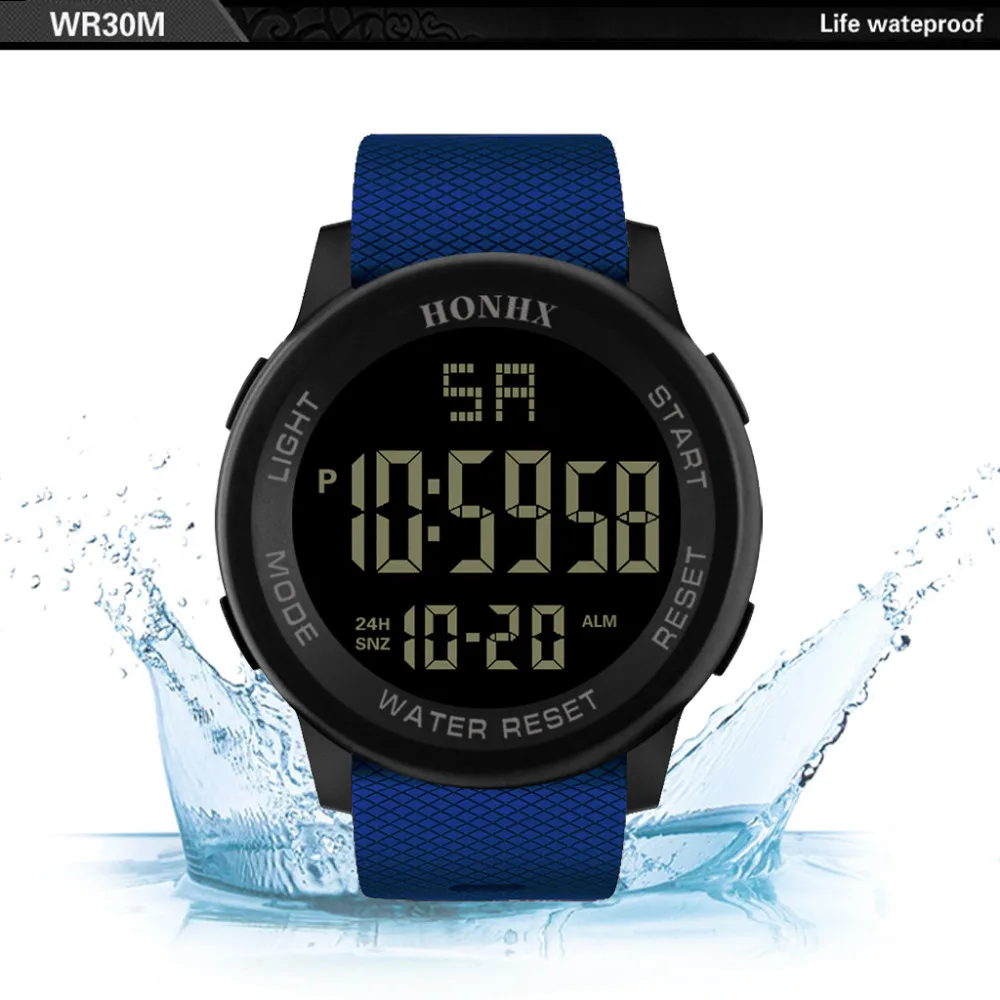 Новинка 2019 Мужские Аналоговые Цифровые Военные Спортивные светодиодные