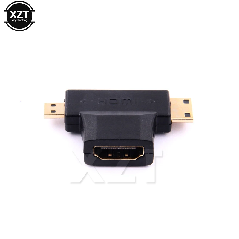 Высокоскоростные кабели для HDTV 1080P HDMI 3 в 1 Micro штекер + Mini 4 гнездо Кабельный