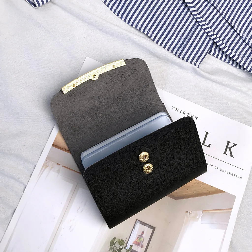 Женский мини-кошелек маленький складной кошелек с отделением для монет и карт 50