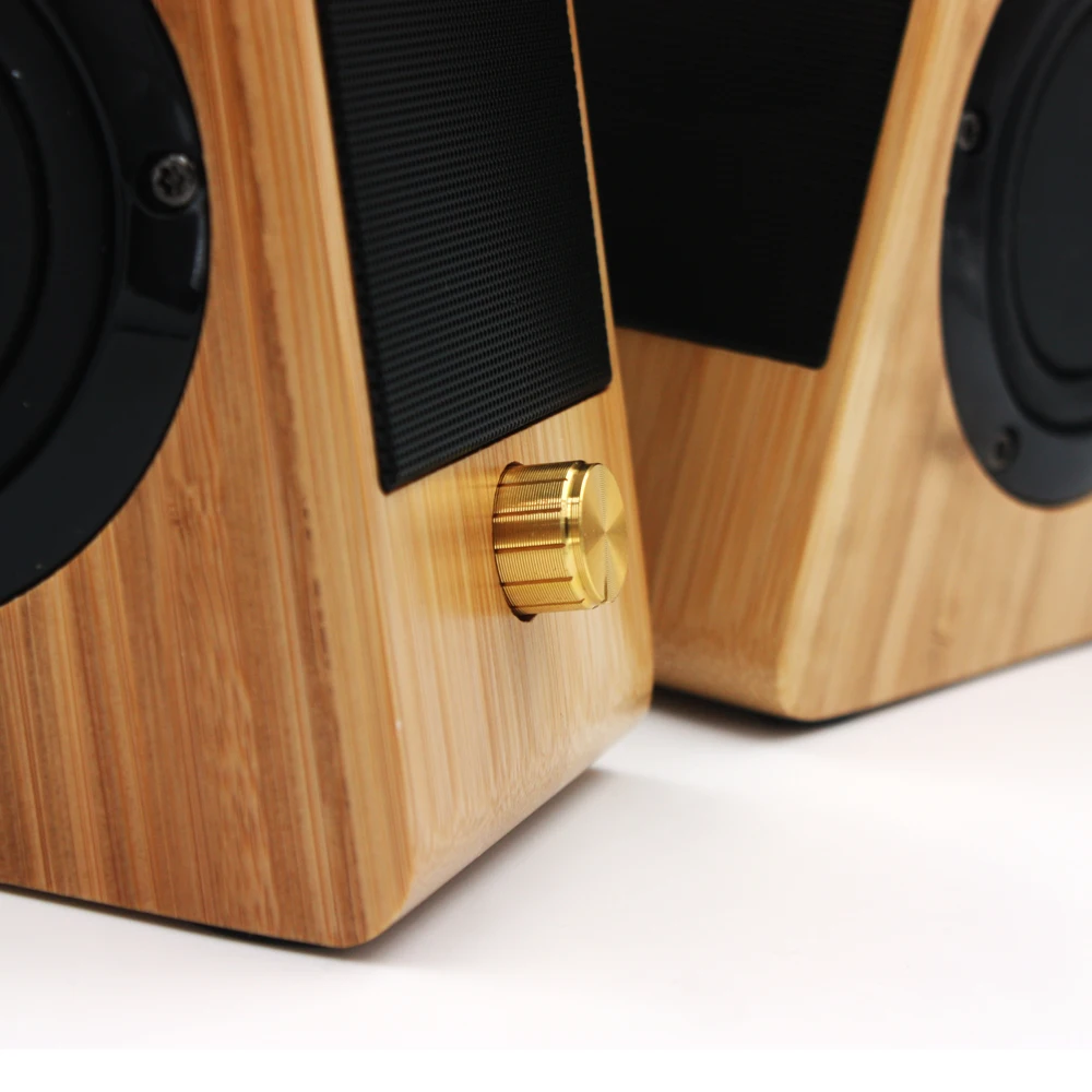 Techase Bamboo компьютерные колонки hi-fi колонки мини динамик Caixa де сом для ПК Haut Parleur для Ordinateur Altavoces Ordenador