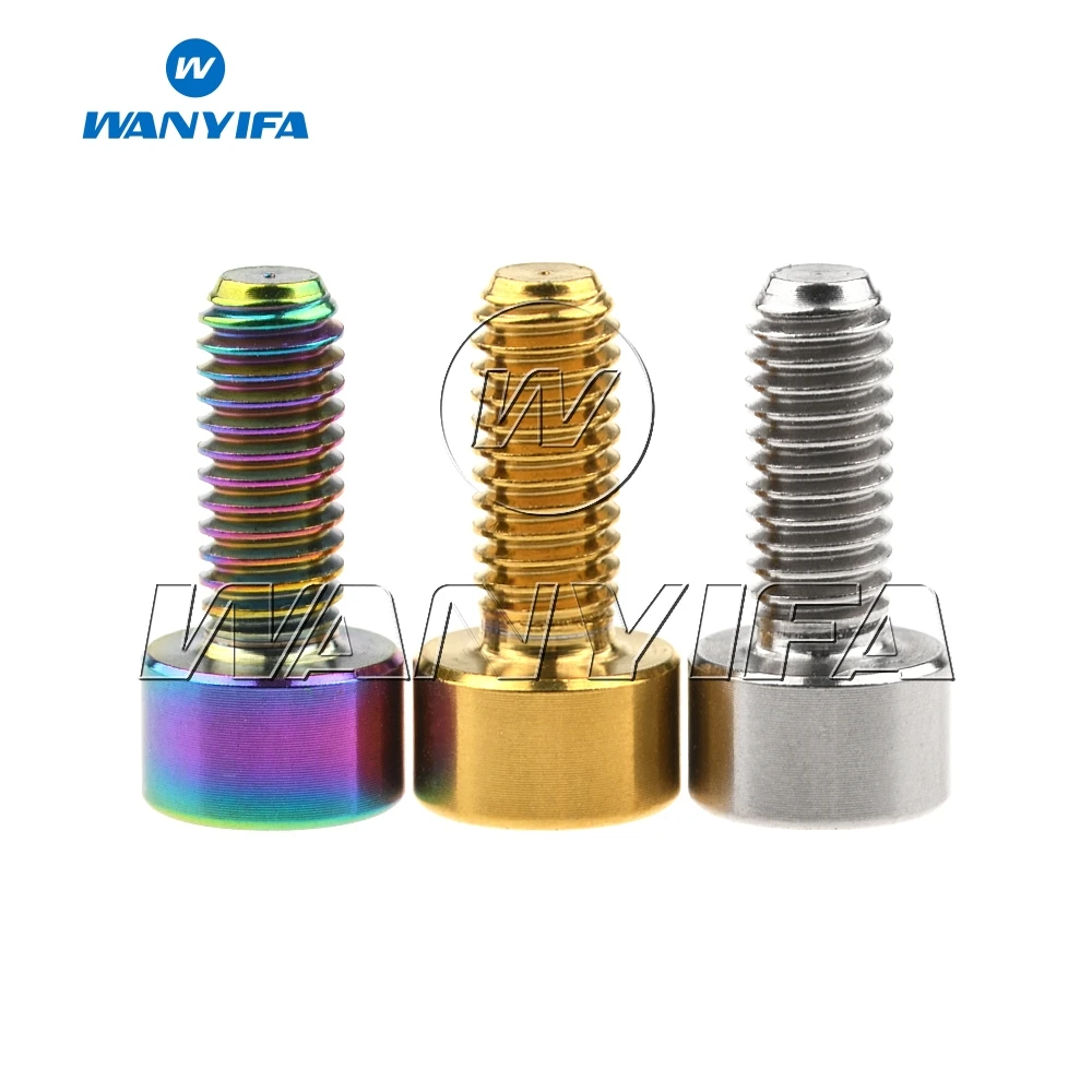 Титановый Wanyifa M4 x 10 12 15 мм Din912 шестигранный ключ винты для велосипеда Титановые