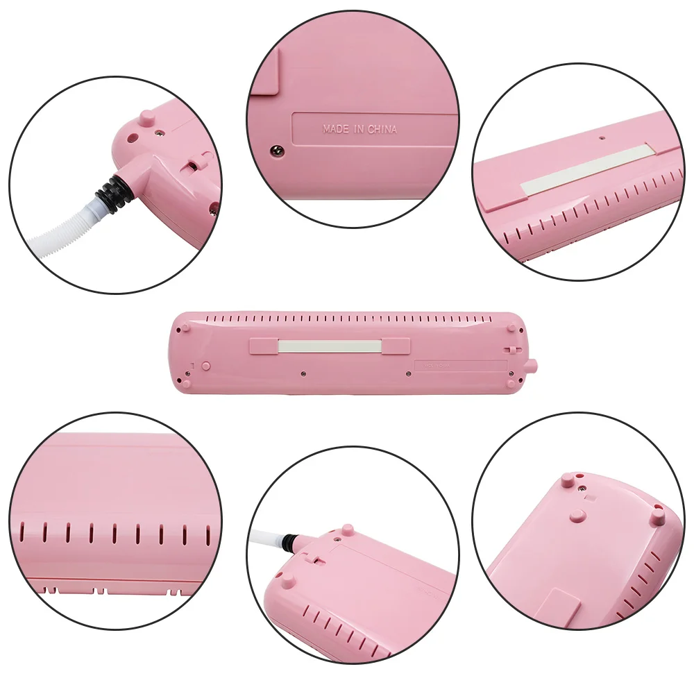 

IRIN 37 Piano Keys Pink Melodica Musical Instrument for Music Lovers Beginners Gift with Carrying Bag
