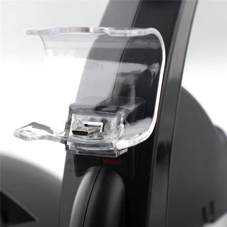 2016 newest dual charging dock for ps4 slim controllers black charg stand usb for ps4 joystick with usb cable free global shipping