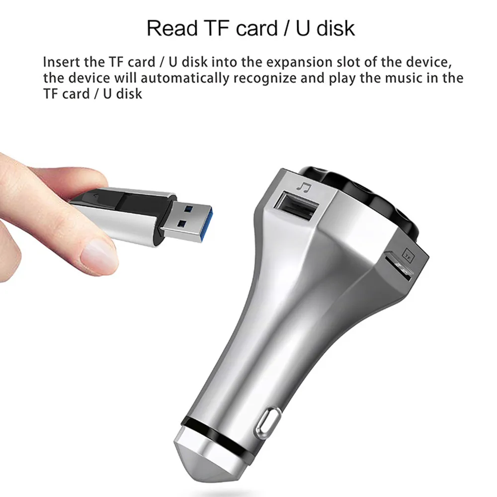 MP3 плеер изысканный мастерство Hands Free автомобильный комплект fm передатчик Bluetooth USB