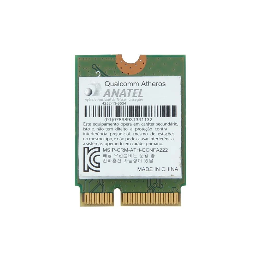 Беспроводная карта Atheros QCNFA222 AR5BWB222 Двухдиапазонная 300 Мбит/с 2 4 ГГц/5 ГГц 802.11a/b/g/n Wi Fi