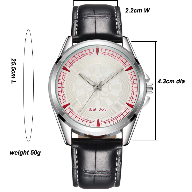 

WJ-8105 Wal-joy Top Brand 2019 Japan Movt Quartz Watch Stainless Steel Back Leather Watch For Men Relogio Masculino