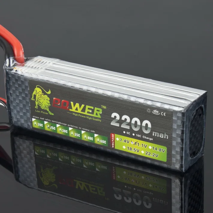 2 шт./лот Lipo аккумулятор Lion Power 11 1 В 2200 мАч 25C MAX 50C 3S для вертолета квадрокоптера
