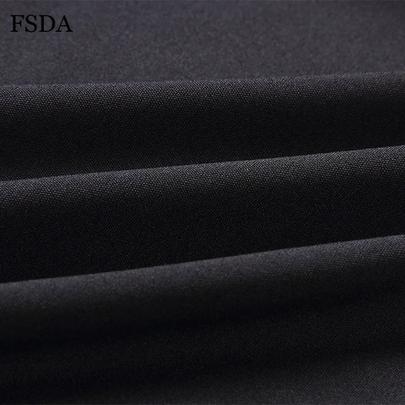 Женский кружевной комбинезон FSDA черный повседневный с глубоким треугольным